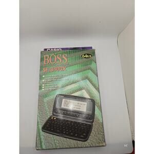 Vintage Casio‎ B.O.S.S. SF-8300X Business Organizer 64KB w/ Box & Manual